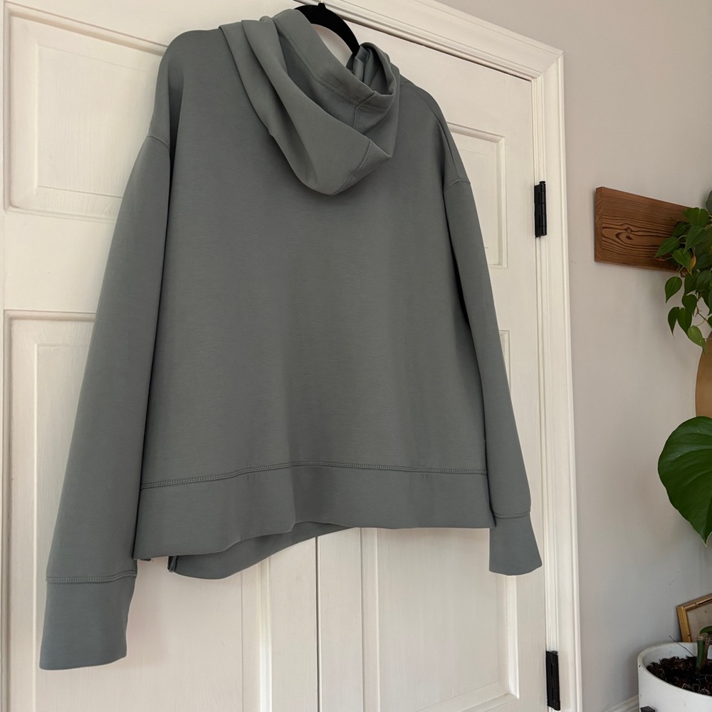 Avia Sage Green Hoodie Plus Size 3X 22 Soft Cozy Athleisure Zip Vent Sweatshirt - Picture 8 of 8